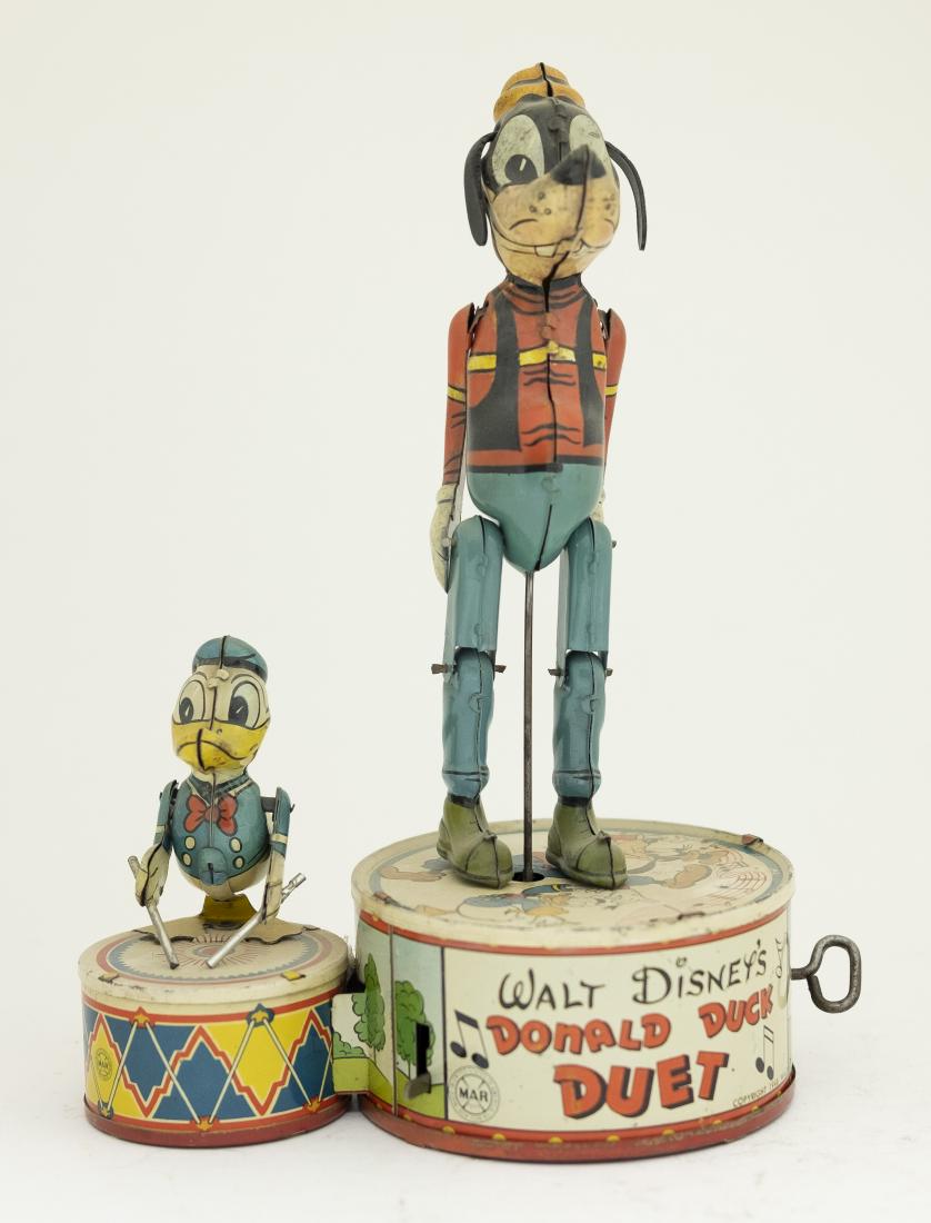 Marx Donald Duck Duet Windup Tin Toy (1 of 4)