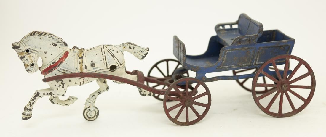 Dent Horse Drawn Cart Cast Iron Toy (1 of 3)
