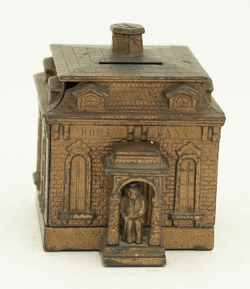 Judd Home Bank with Teller Cast Iron Bank (1 of 4)