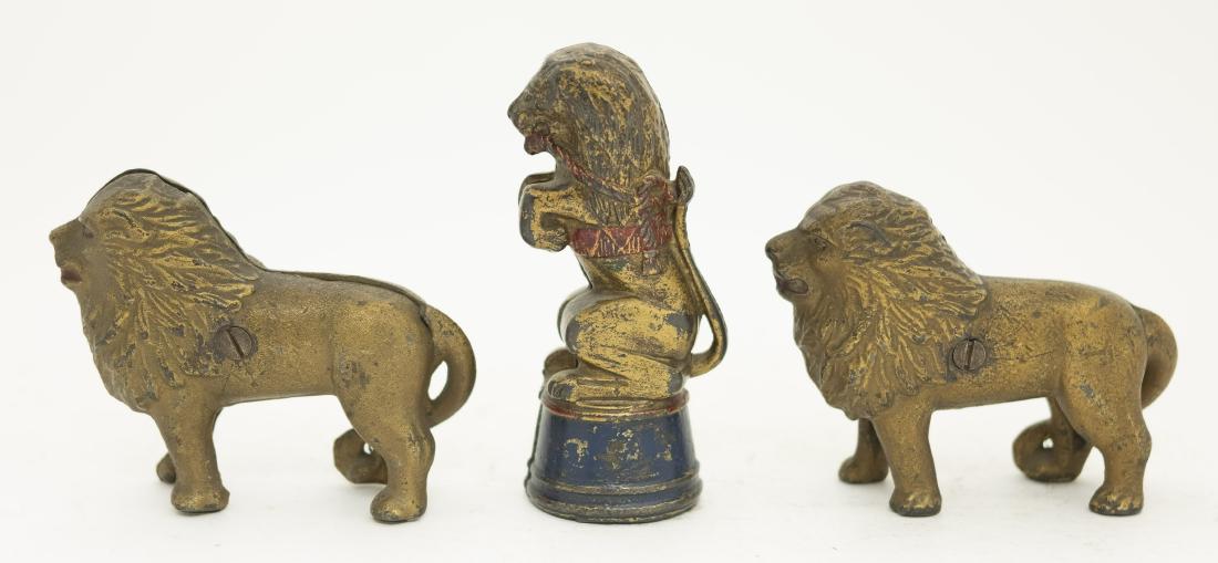 Three Lion Themed Cast Iron Still Banks (1 of 4)