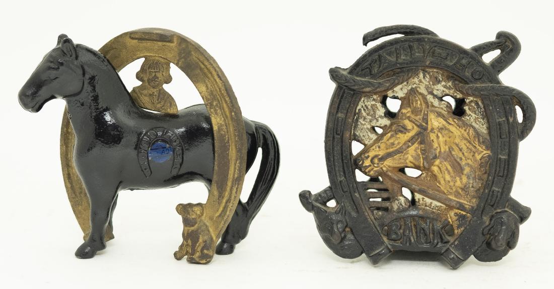 Good Luck Horseshoe & Tally-Ho Iron Banks (1 of 2)