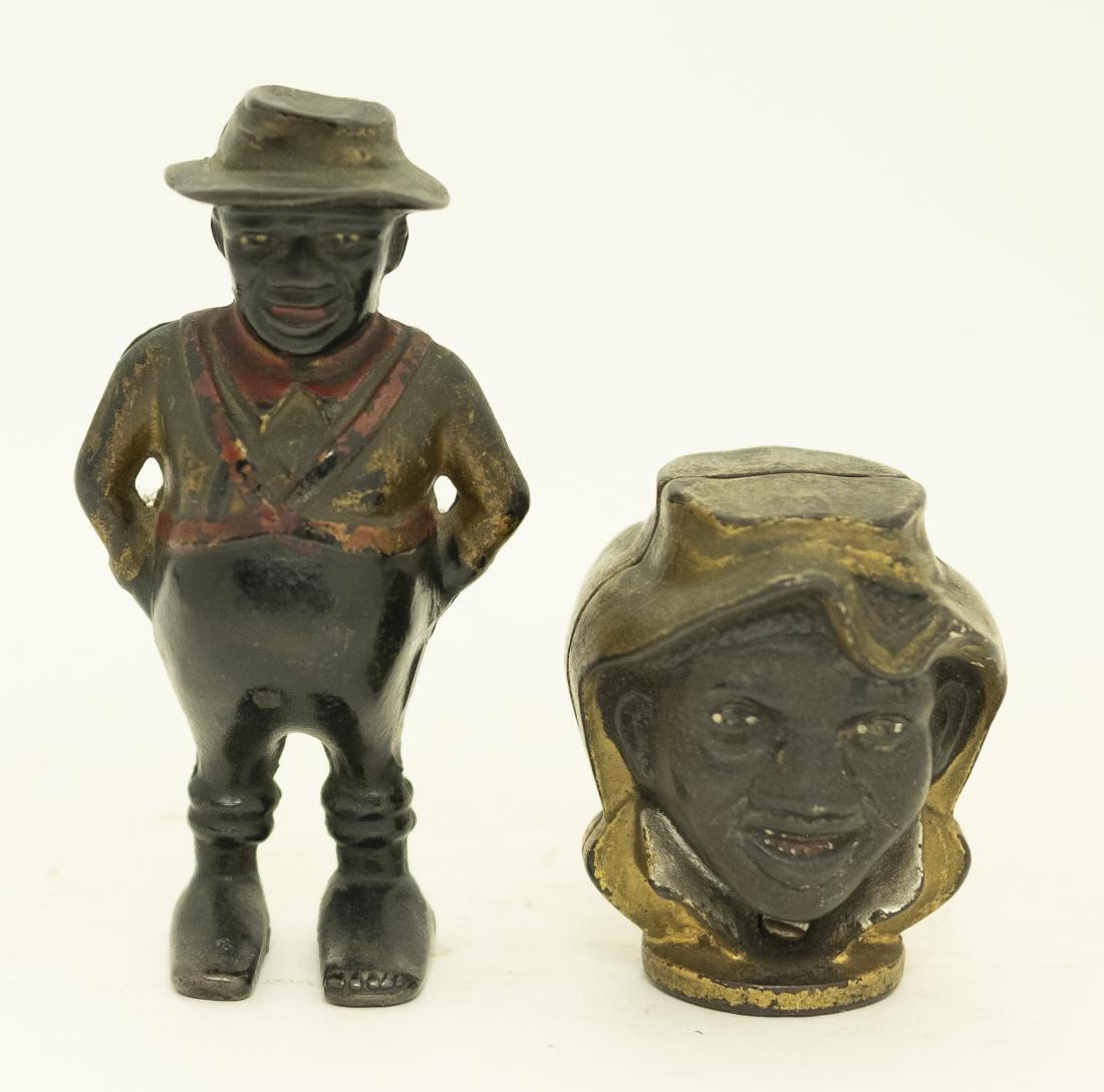 Two-Faced Black Boy & Sharecropper Iron Banks (1 of 4)