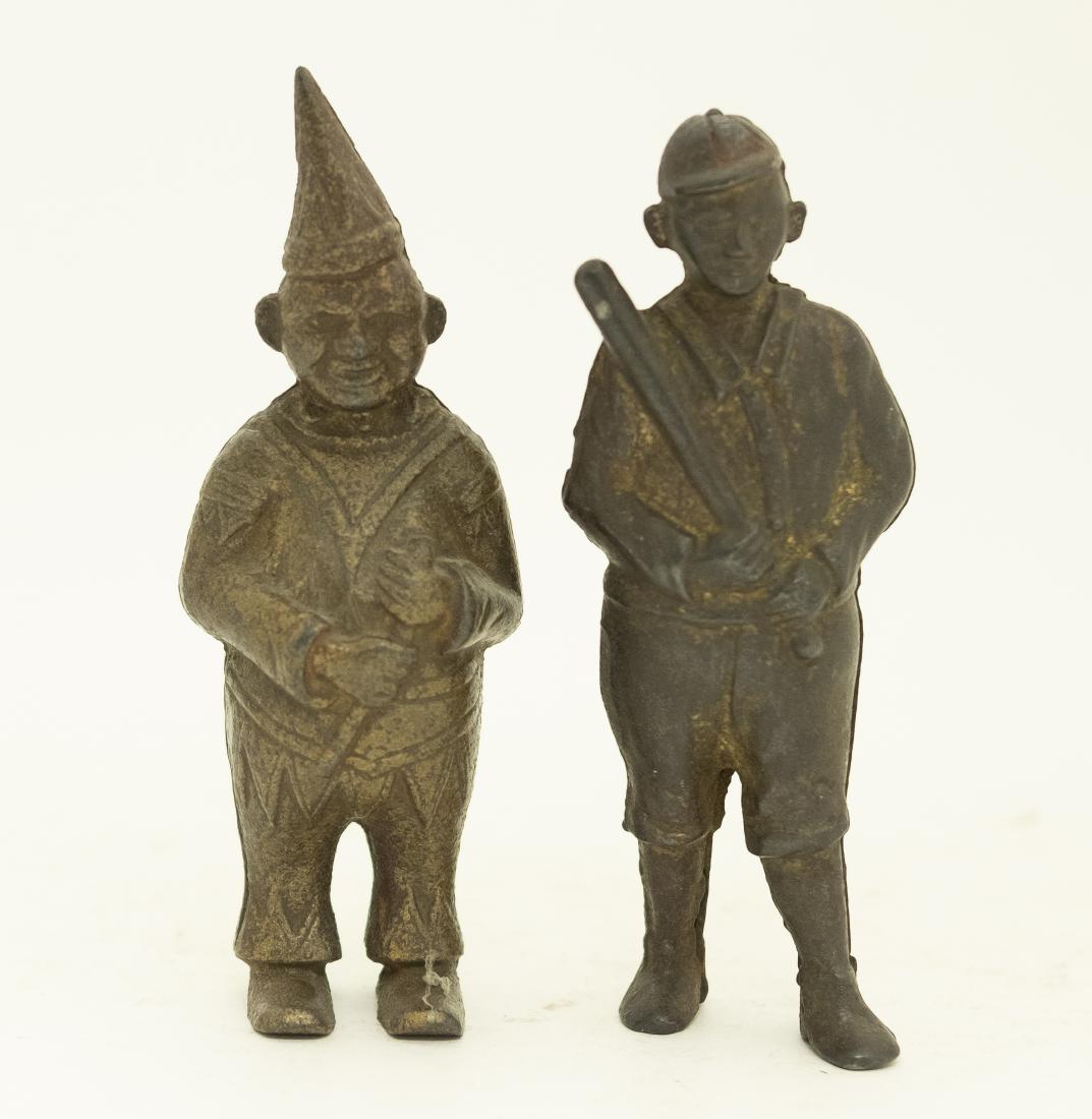 Clown & Baseball Player Cast Iron Banks (1 of 4)