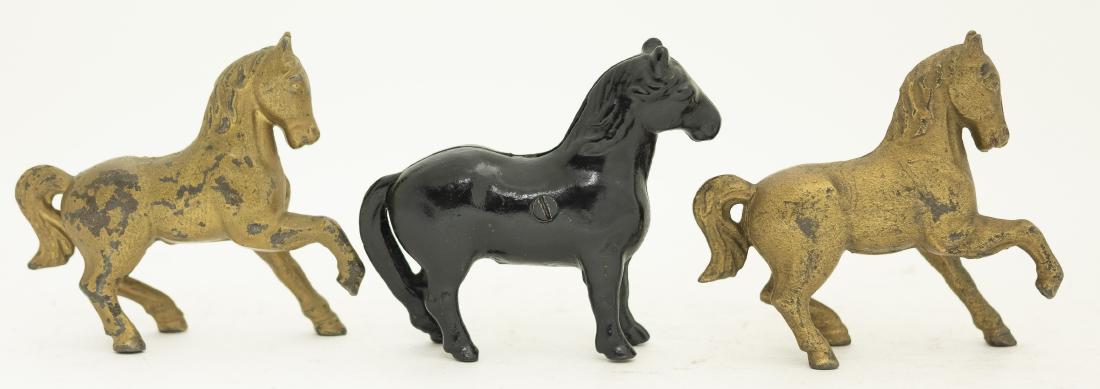 Three Horse Themed Cast Iron Still Banks (1 of 2)