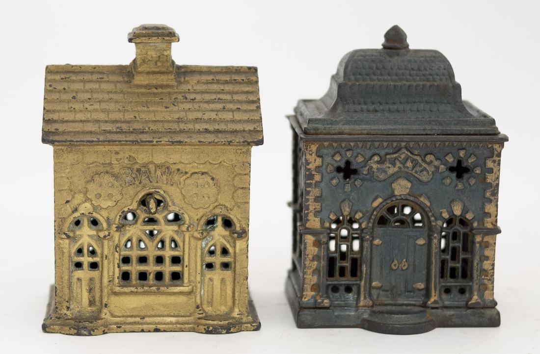 Two Cast Iron Building Banks (1 of 4)