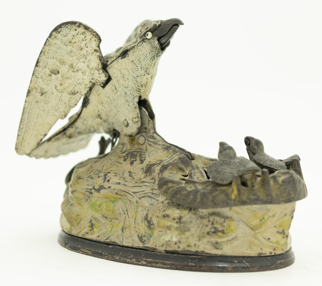 Eagle & Eaglets Cast Iron Mechanical Bank (1 of 3)