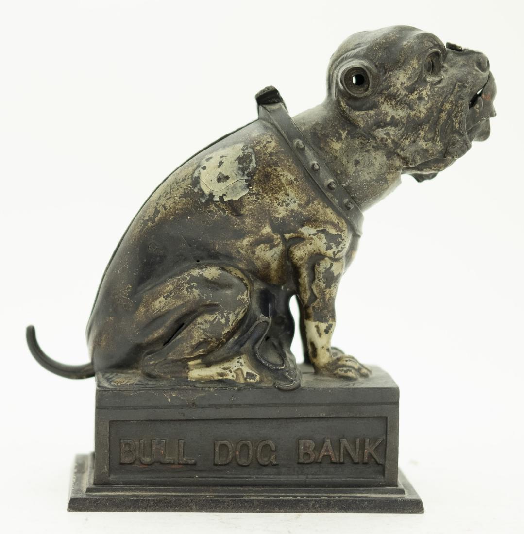 Bull Dog Coin on Nose Cast Iron Mechanical Bank (1 of 4)