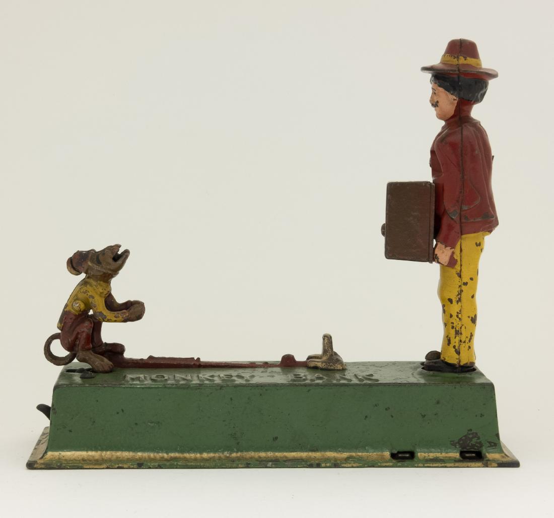 Hubley Cast Iron Monkey Bank (1 of 2)