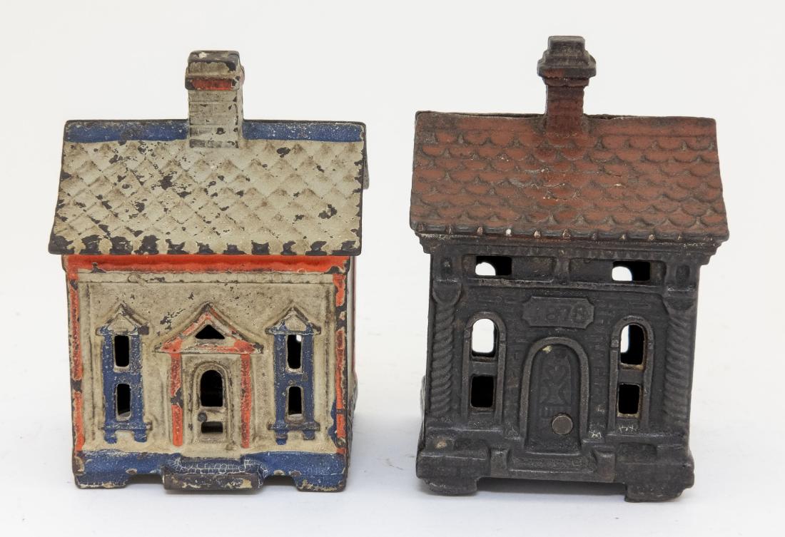 One Story & 1878 Building Cast Iron Banks (1 of 3)