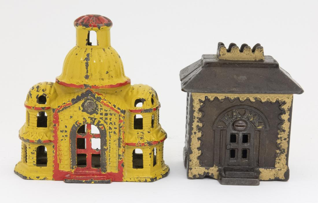 Mosque & Crown Cast Iron Banks (1 of 2)