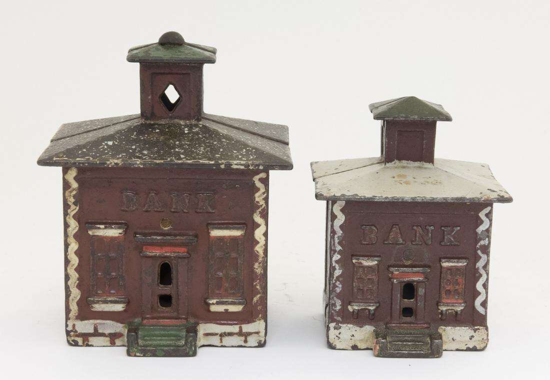 Small & Medium Cupola Cast Iron Banks (1 of 3)