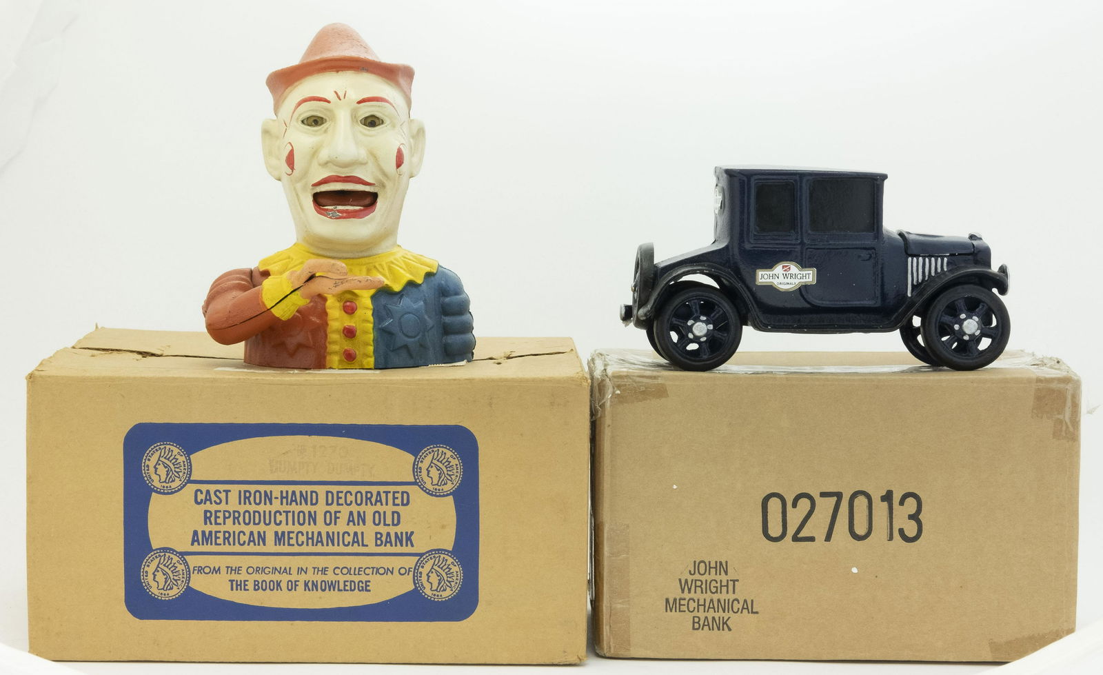 Two John Wright Mechanical Banks (1 of 4)