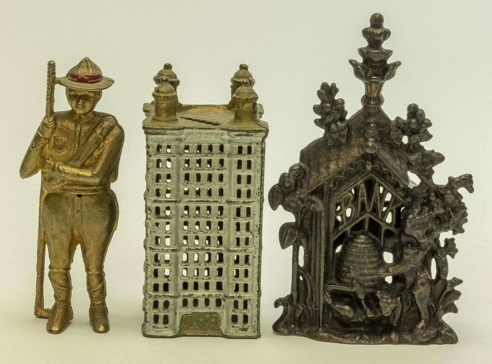 Three Cast Iron Still Banks (1 of 4)