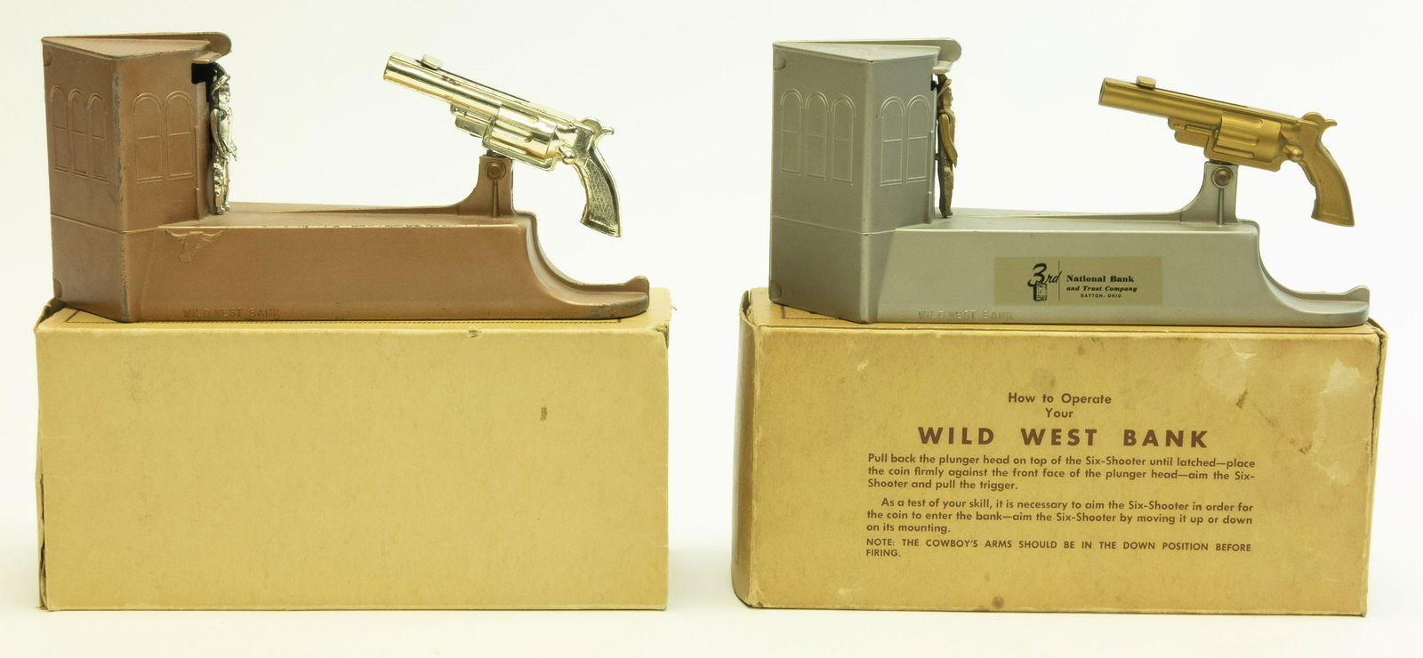 Two Boxed Wild West Mechanical Banks (1 of 2)