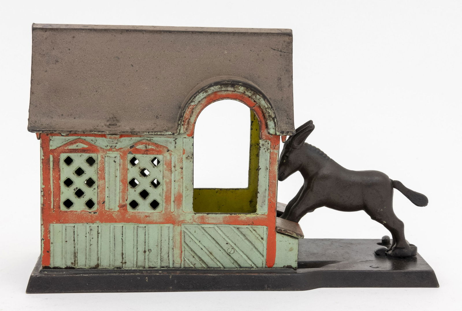 Mule Entering Barn Cast Iron Bank (1 of 5)