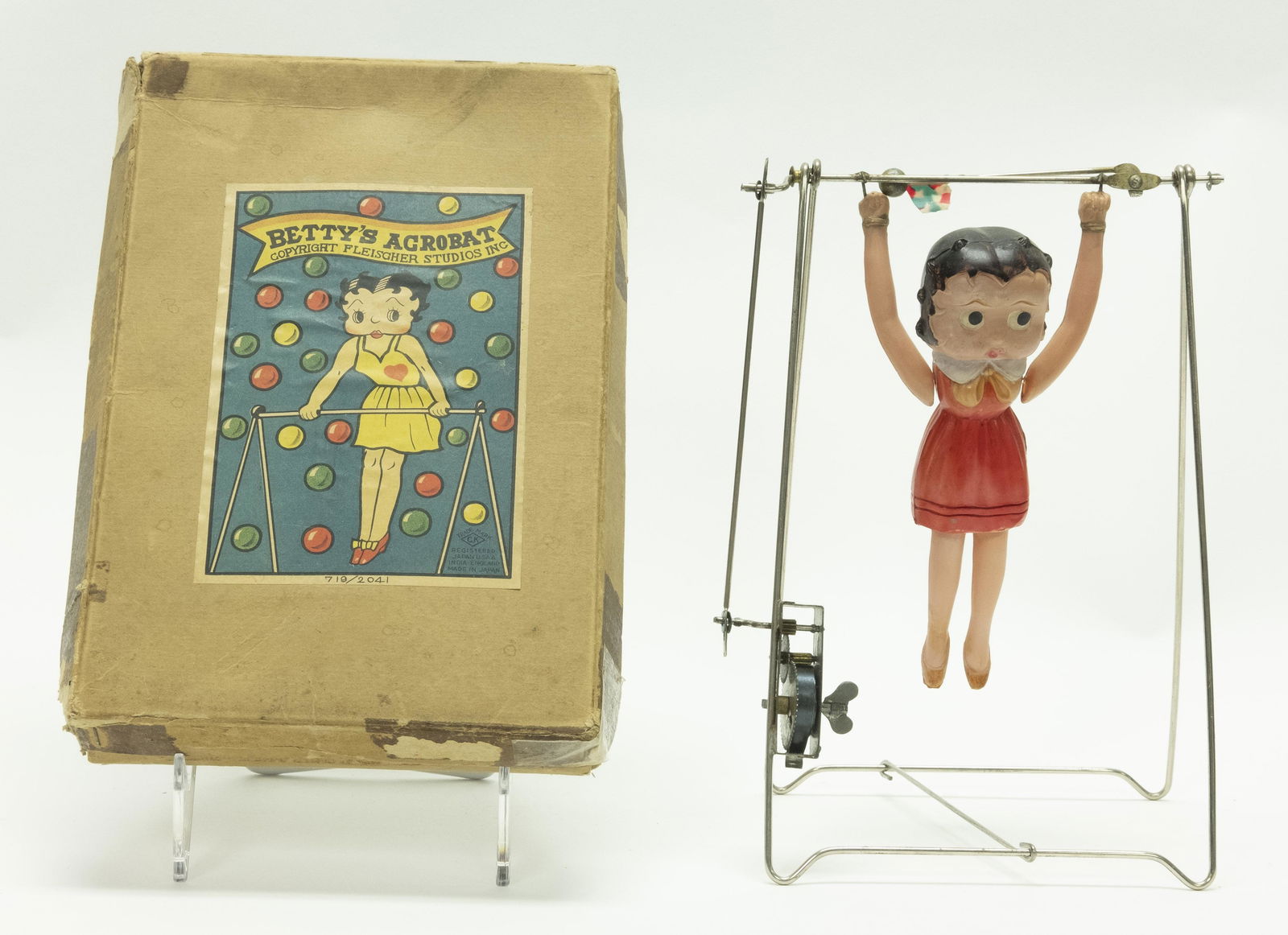 Boxed Betty Boop Celluloid Windup Toy (1 of 2)