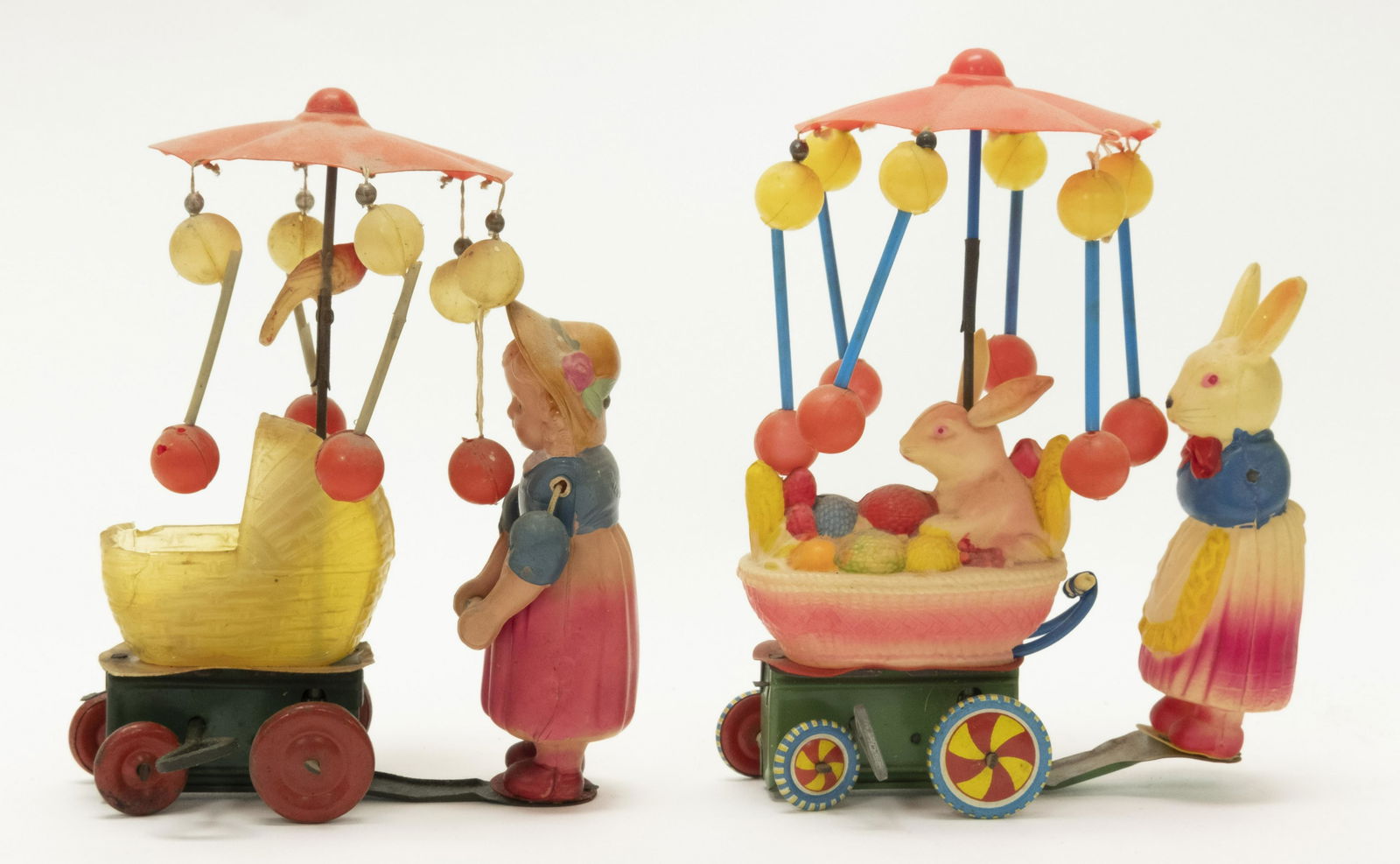 Celluloid Windup Up Prams (1 of 2)