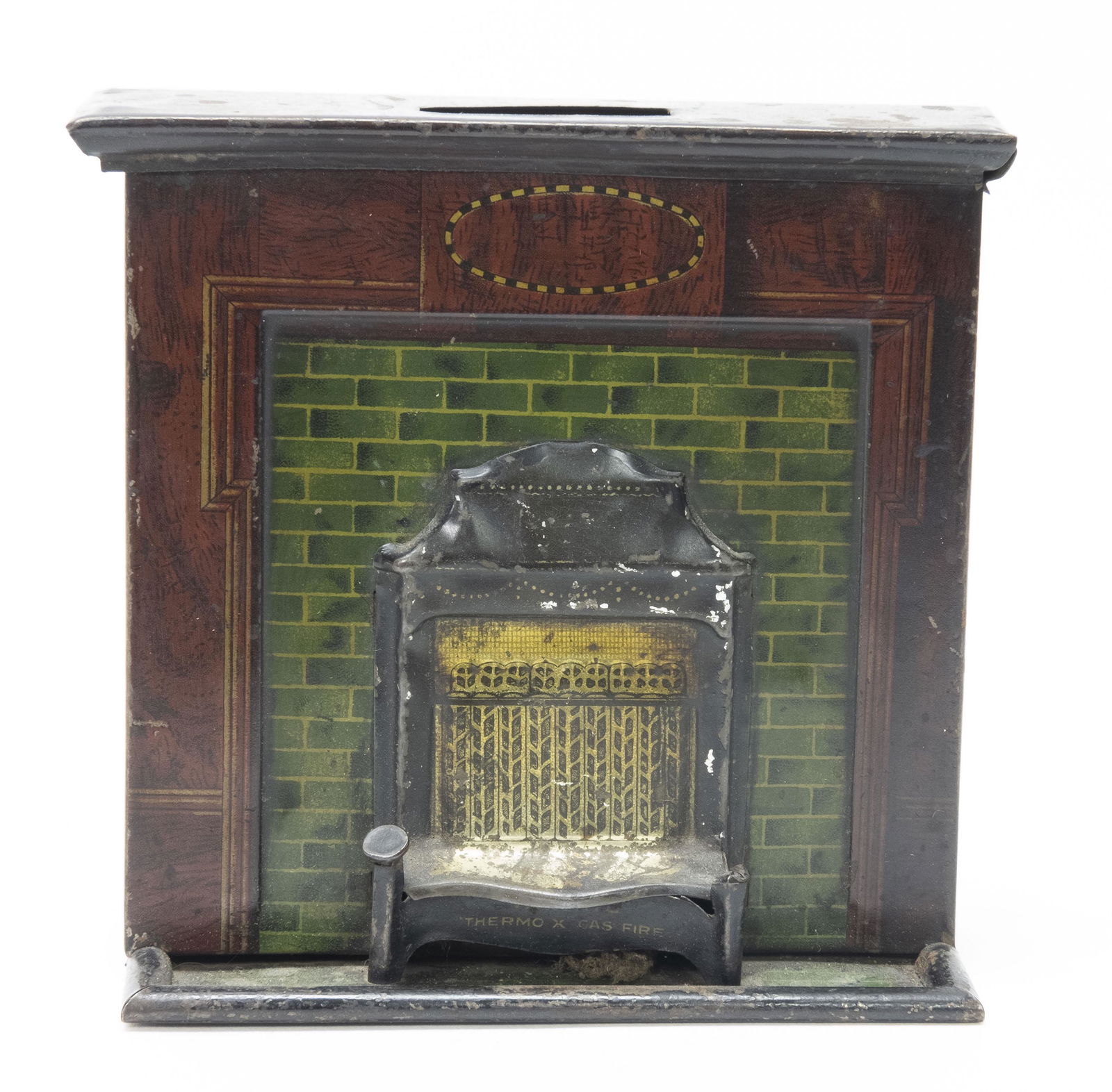 Thermo X Gas Fire Tin Still Bank (1 of 2)