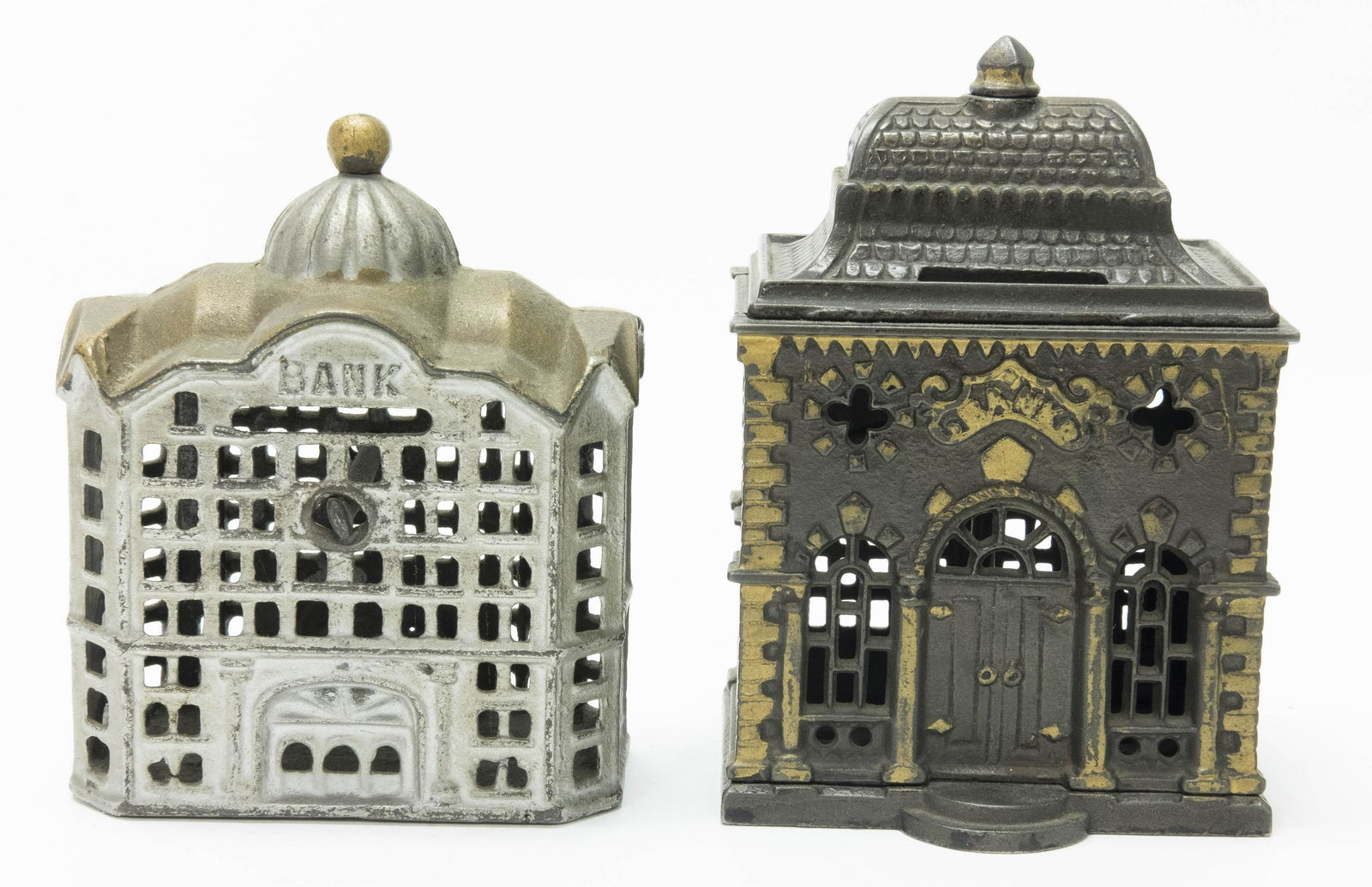 Roof & Domed Iron Building Banks (1 of 4)