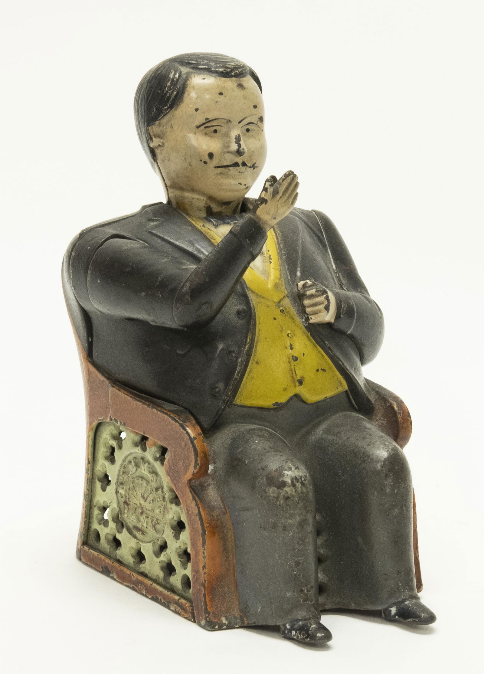 J. & E. Stevens Tammany Mechanical Iron Bank (1 of 4)