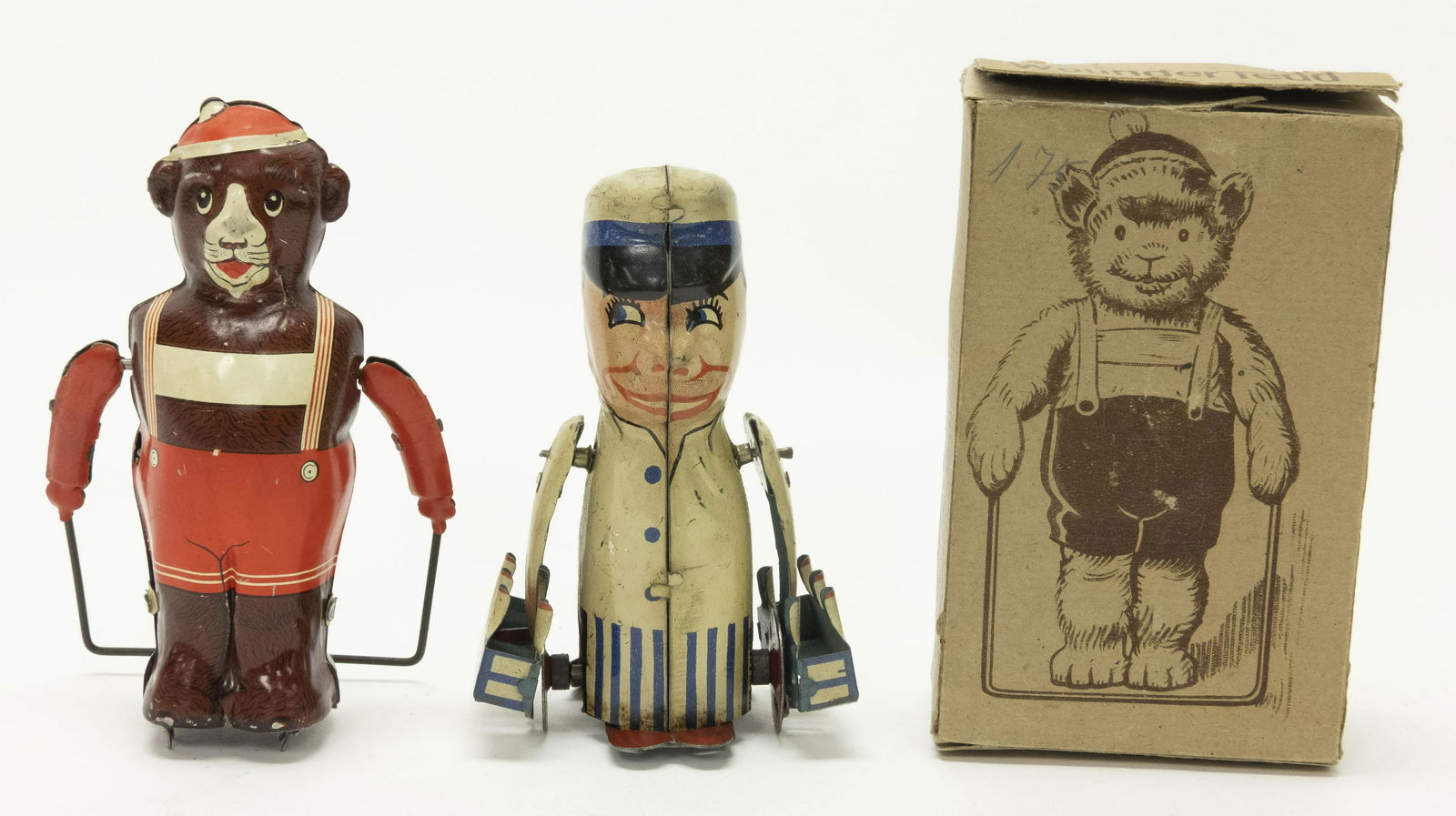 Tin Windup Skipping Bear & Milk Man (1 of 2)