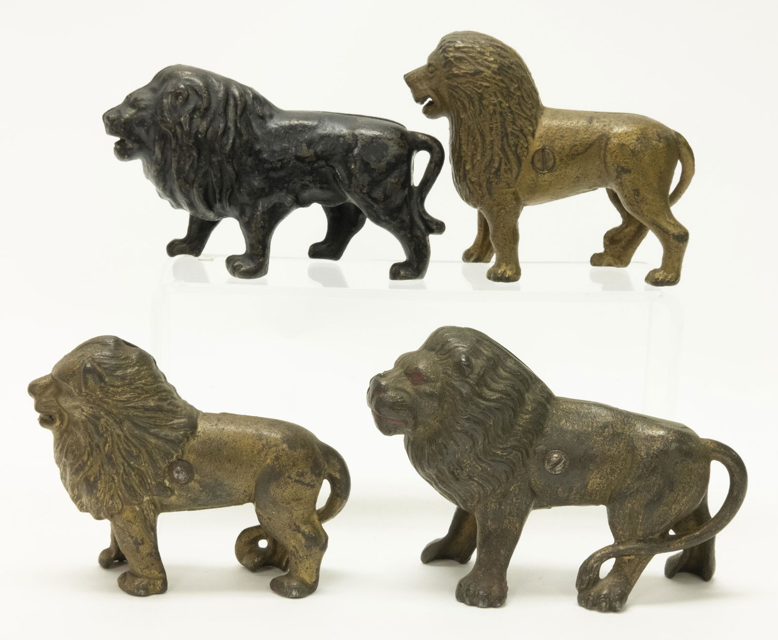 Four Lion Cast Iron Still Banks (1 of 2)