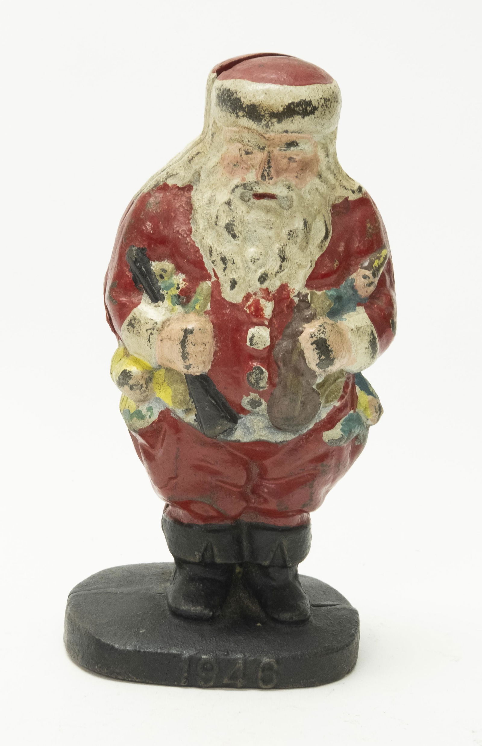 1946 Santa Cast Iron Still Bank (1 of 2)