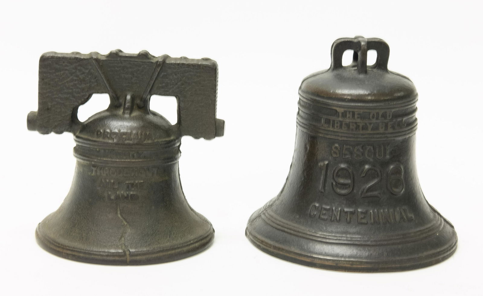 Two Liberty Bell Cast Iron Banks (1 of 2)
