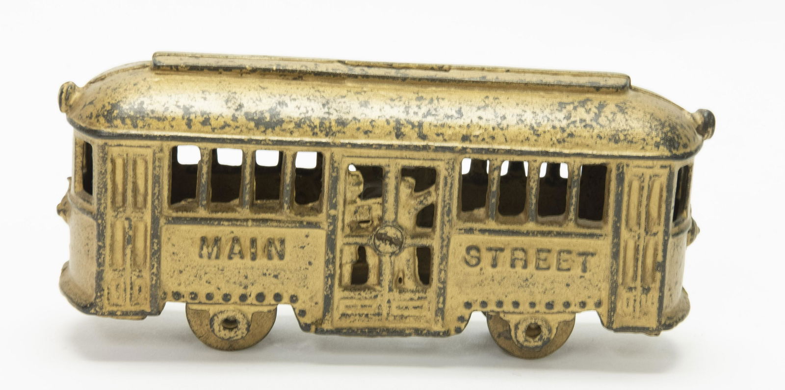 Main Street Trolley w/ No Passengers Iron Bank (1 of 2)