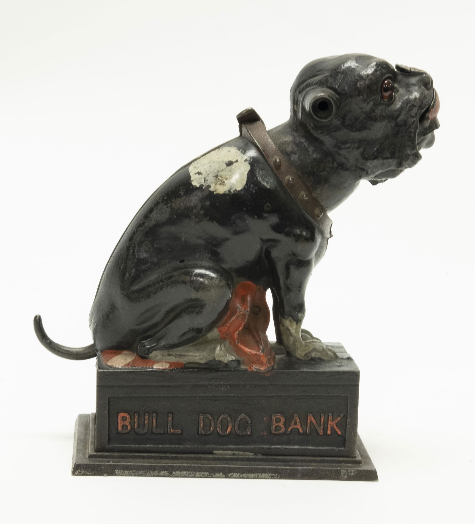 Bull Dog, Red Blanket Cast Iron Mechanical Bank (1 of 4)