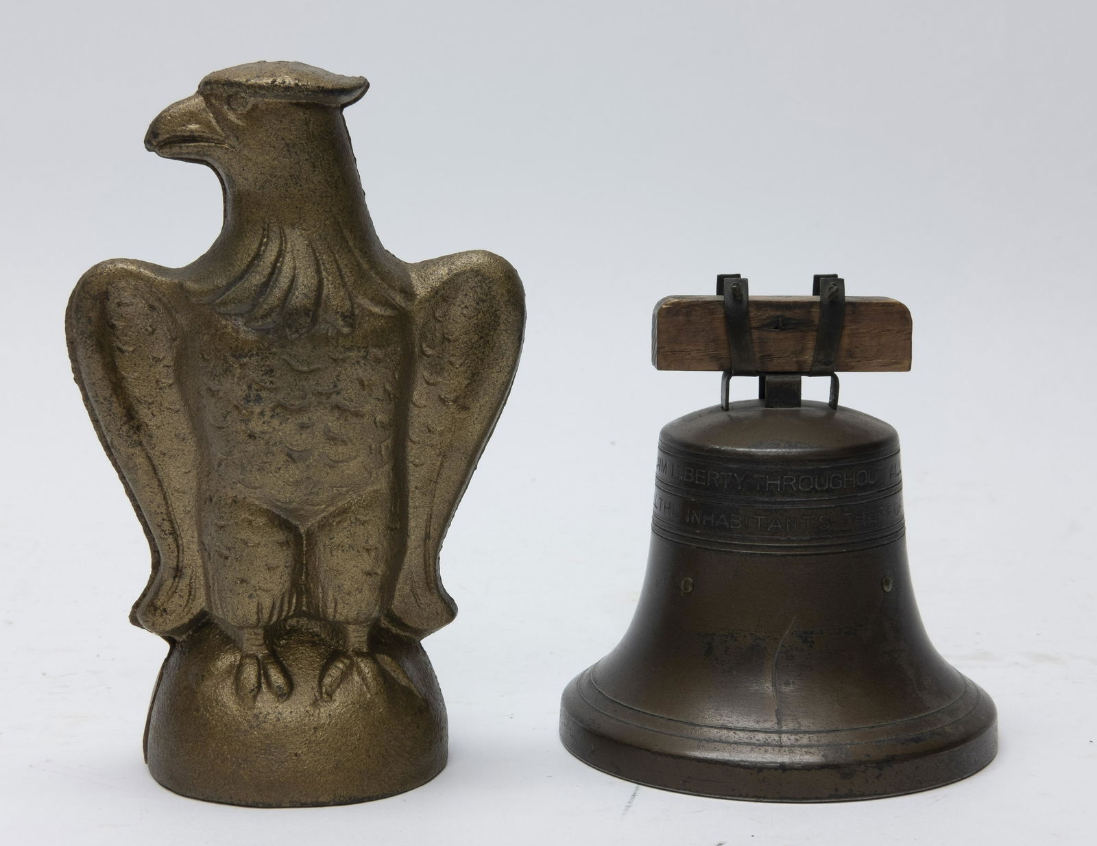 John Wright Eagle & Liberty Bell Still Banks (1 of 4)