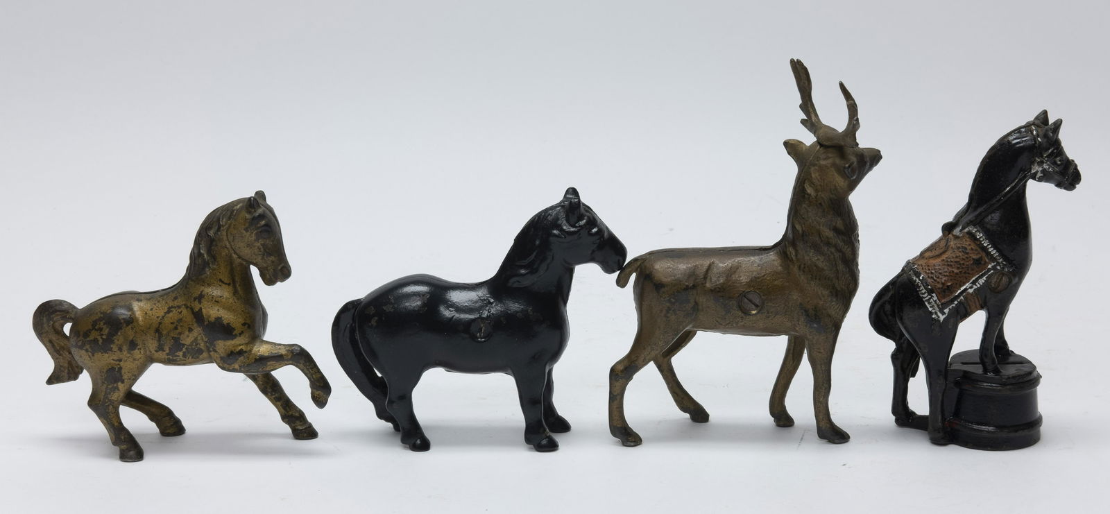 Four Cast Iron Animal Themed Still Banks (1 of 4)