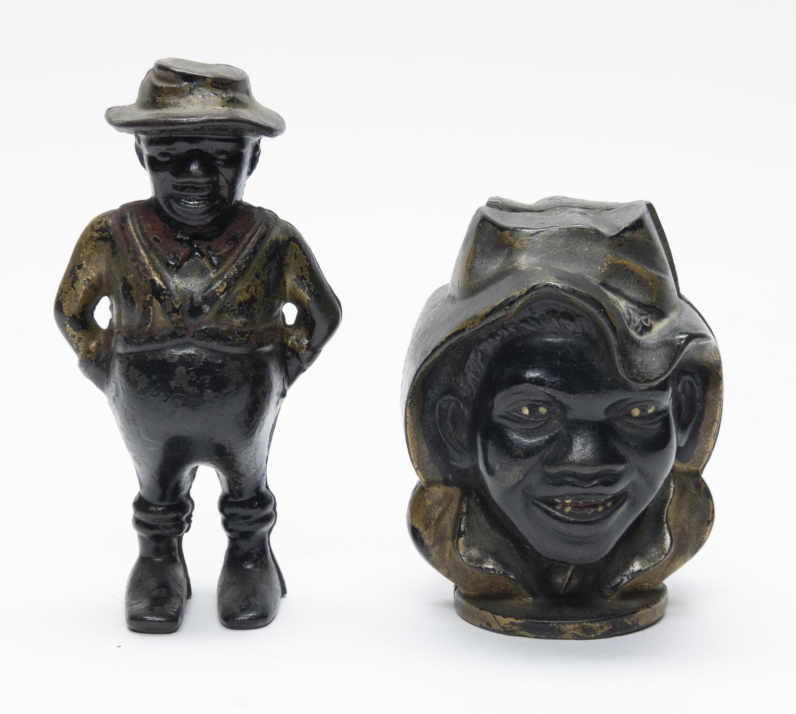 Sharecropper and Two Faced Black Boy Iron Banks (1 of 4)