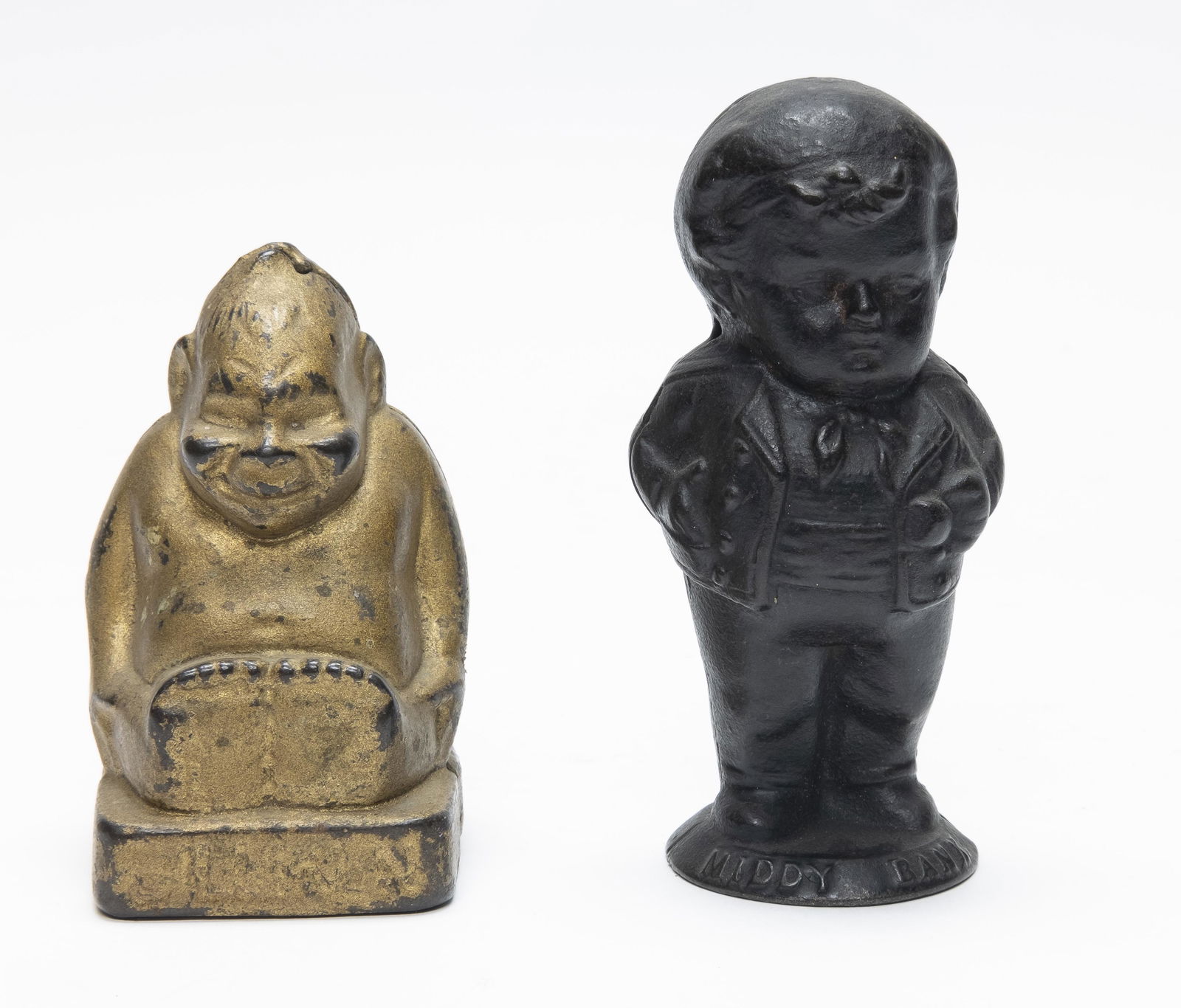 Billiken and Middy Cast Iron Still Banks (1 of 4)