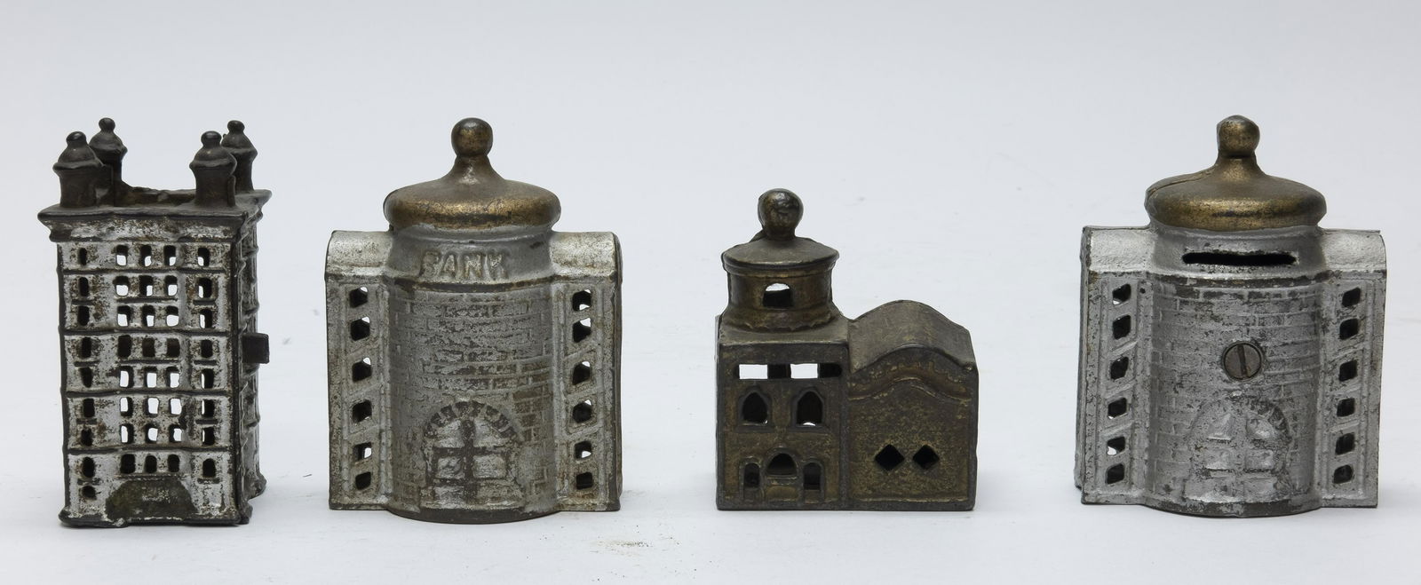 Four Cast Iron Building Banks (1 of 4)