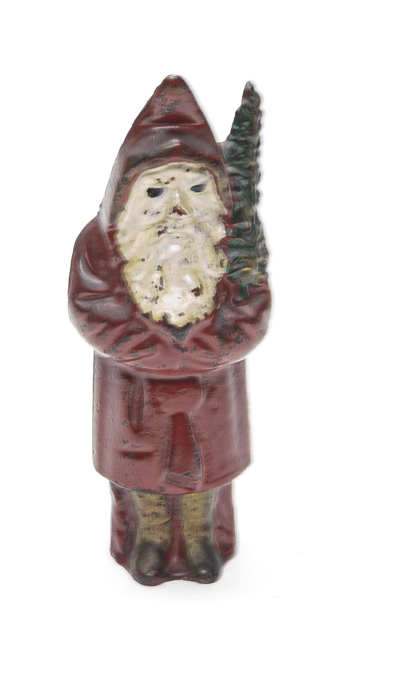 Santa with Tree Cast Iron Still Bank (1 of 4)