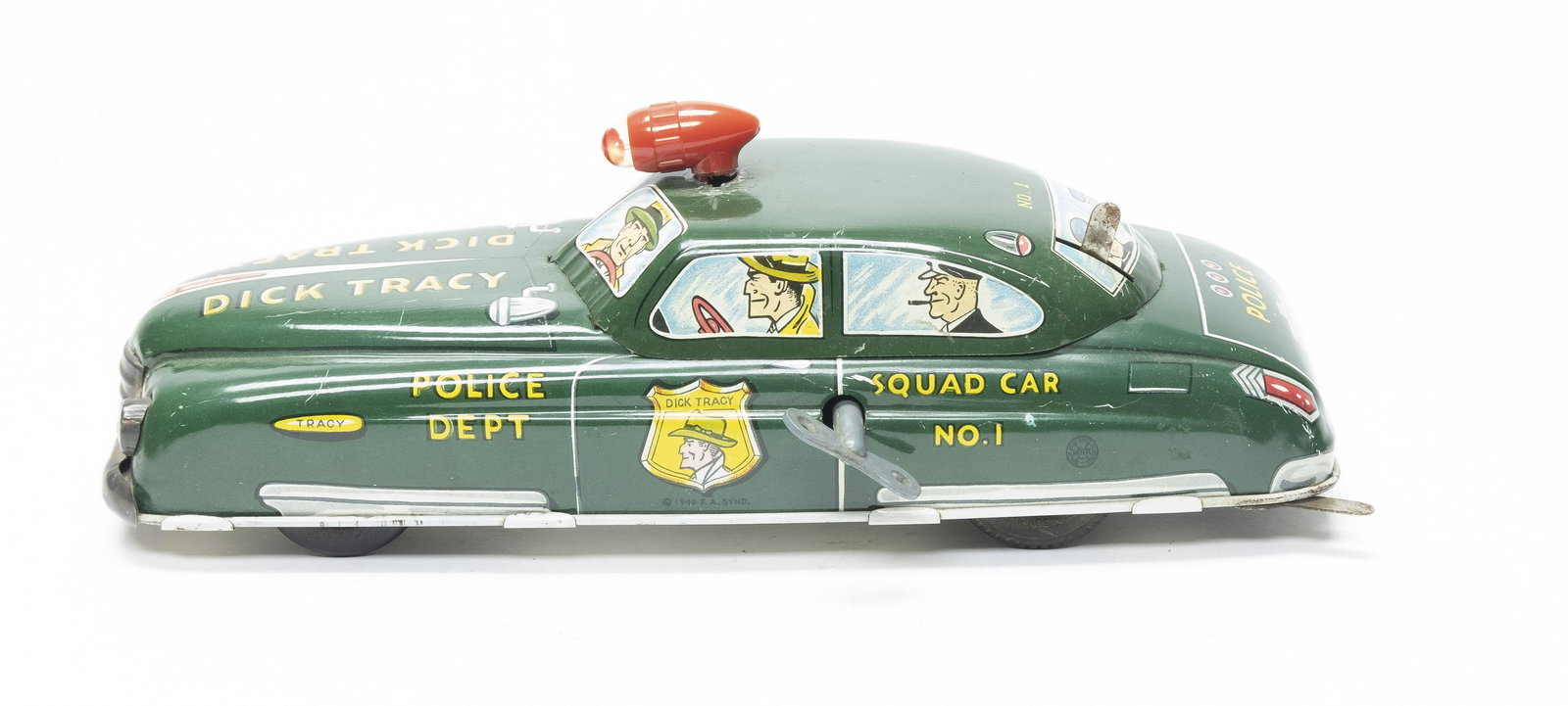 Marx Dick Tracy Squad Car Windup Tin Toy (1 of 4)