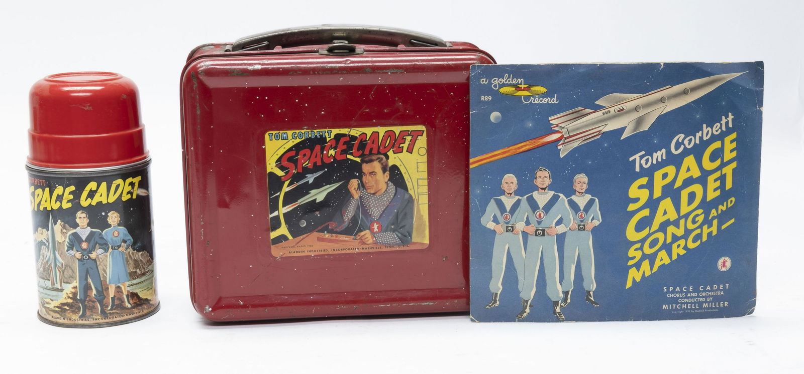 Tom Corbett Space Cadet Lunch Box & Record (1 of 5)