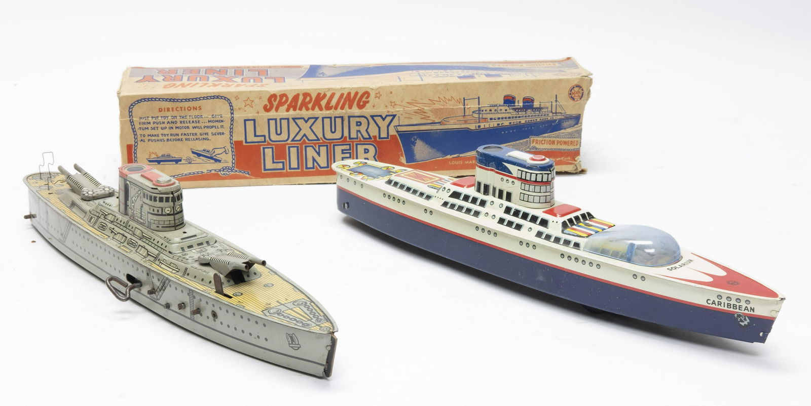 Marx U.S.S. Washington & Boxed Luxury Liner (1 of 3)