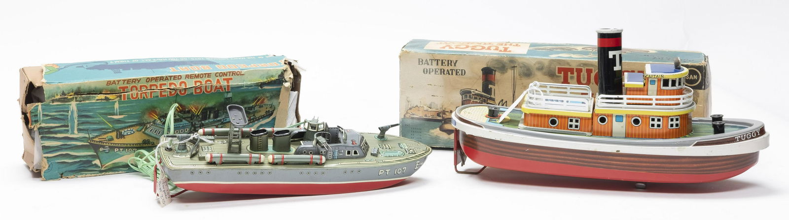 Boxed Battery Op Tuggy the Tugboat & Torpedo Boat (1 of 4)