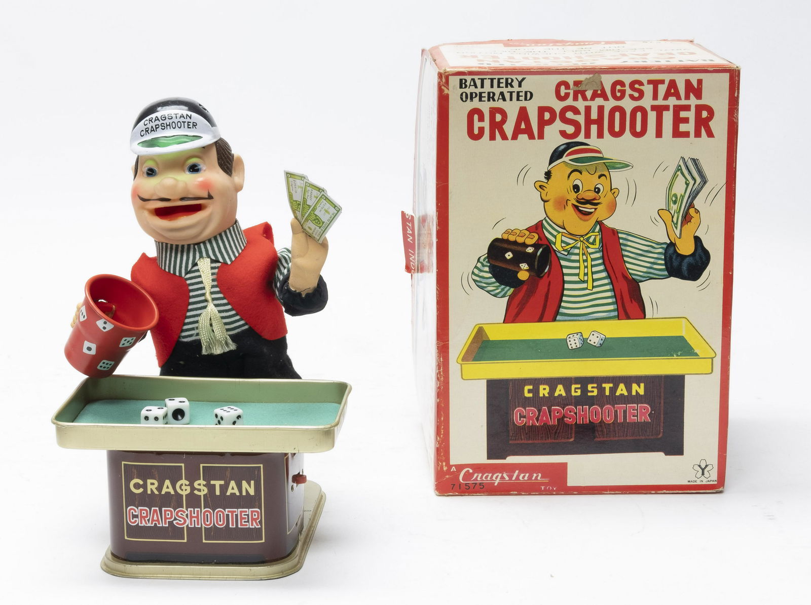 Boxed Cragstan Battery Op Crapshooter Japan (1 of 4)