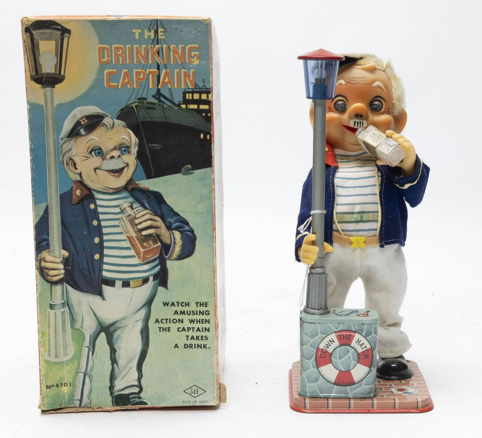 Boxed S & E Battery Op Drinking Captain Japan (1 of 4)