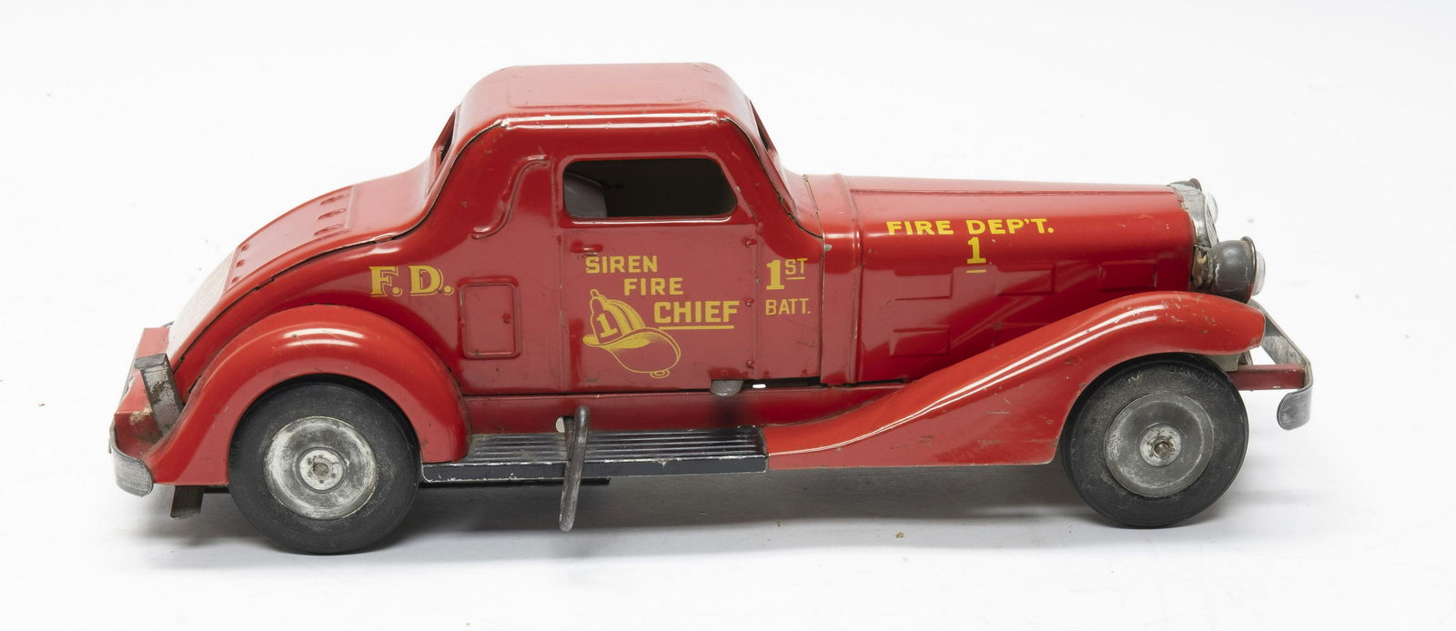Marx Siren Fire Chief Windup Toy (1 of 4)