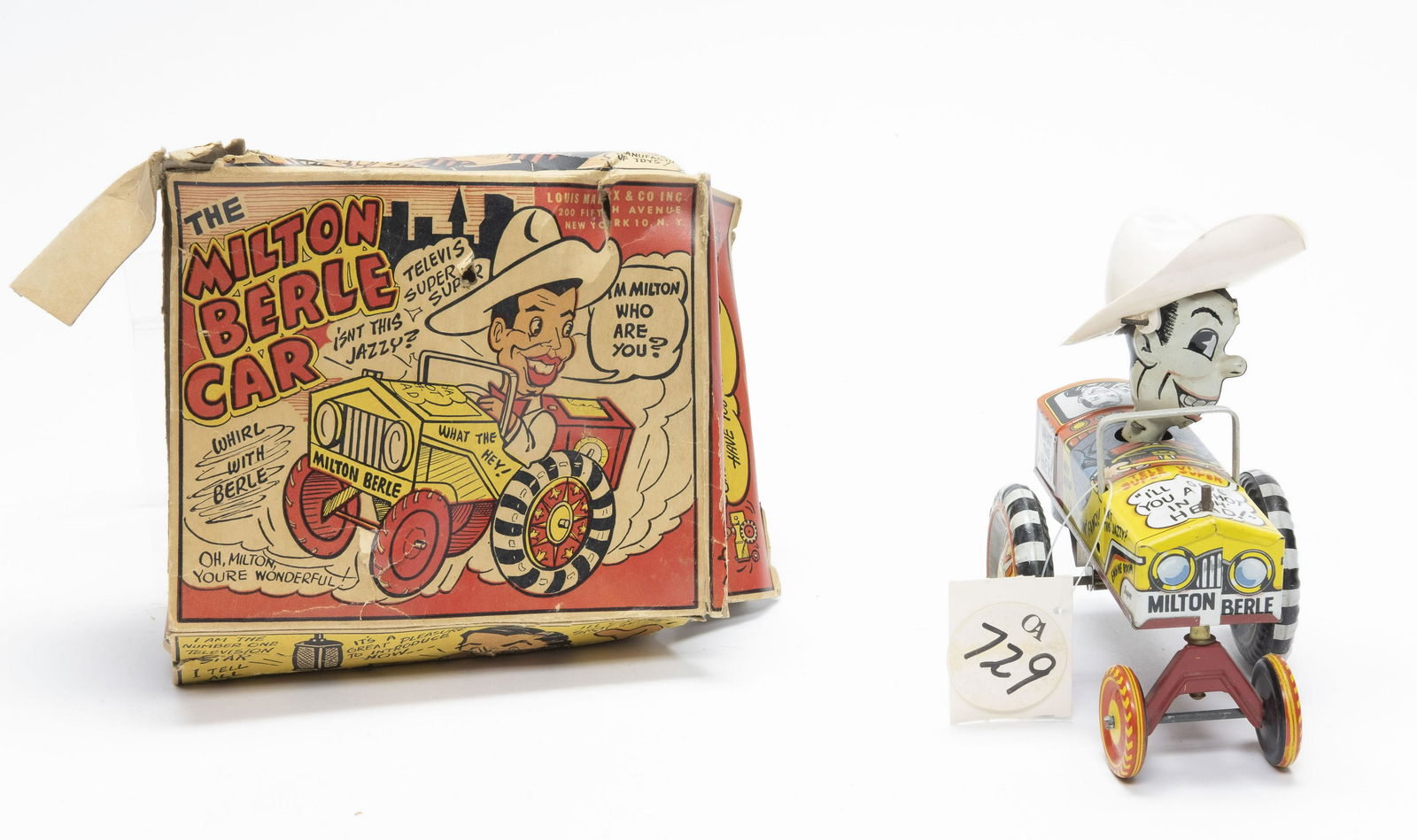 Boxed Marx Milton Berle Windup Car (1 of 4)