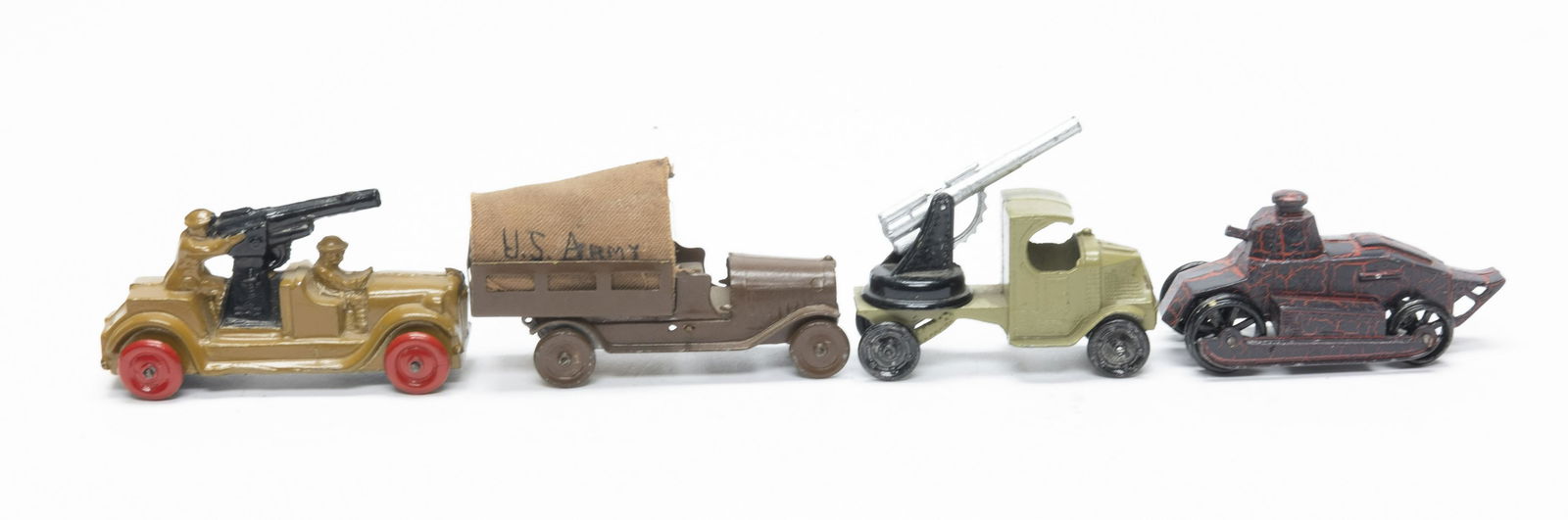 Four Tootsie Toy Military Vehicles (1 of 4)