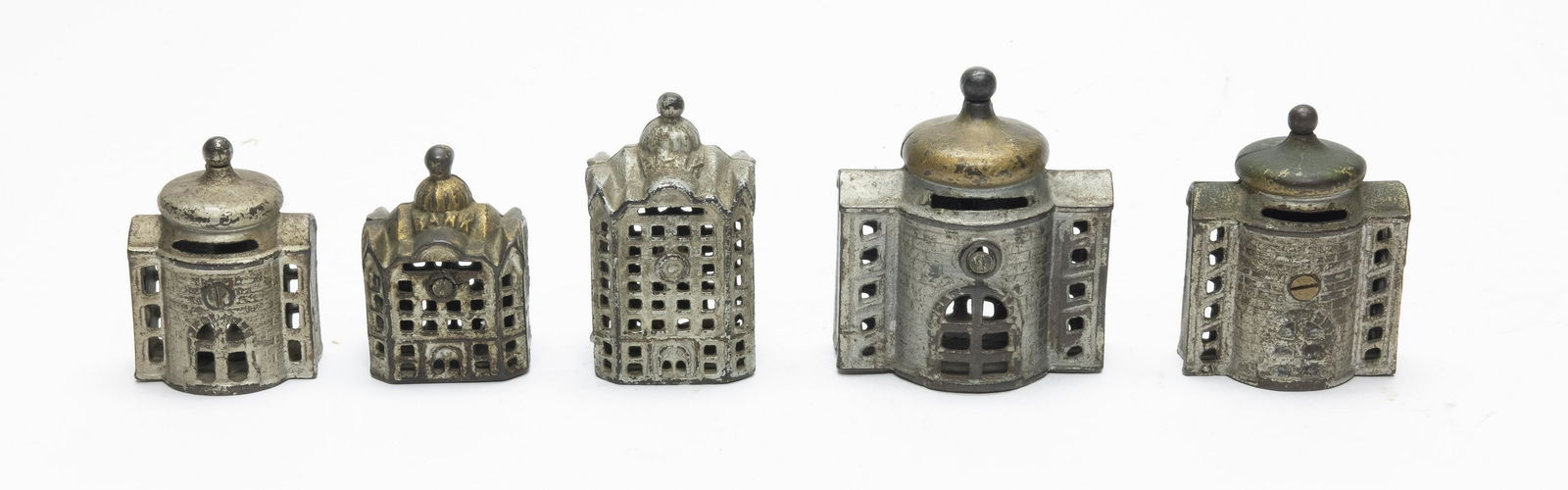 Five Cast Iron Building Banks (1 of 4)