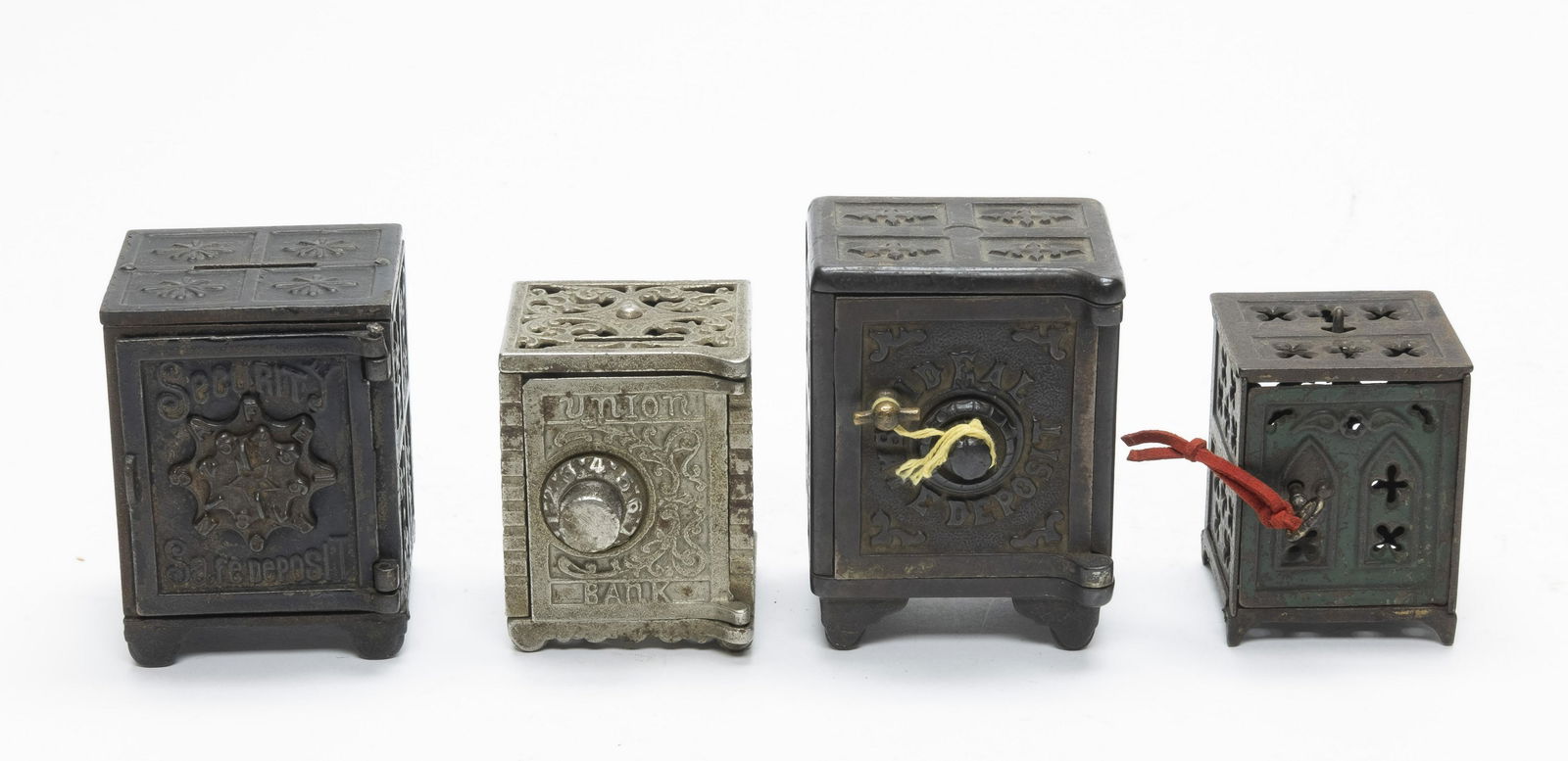 Four Cast Iron Safe Banks (1 of 4)