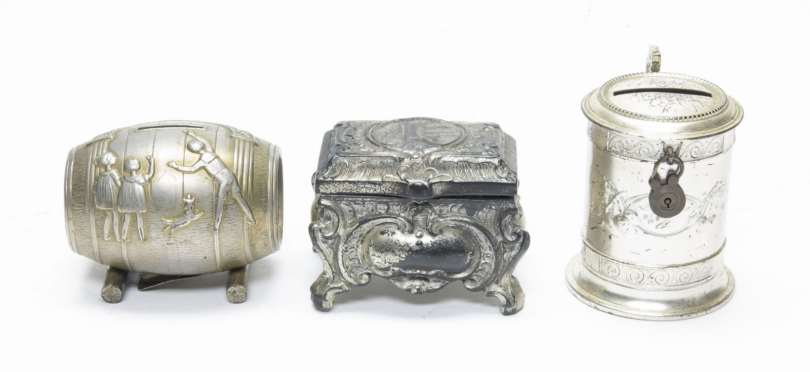 Three Silvered Lead Souvenir Items (1 of 4)