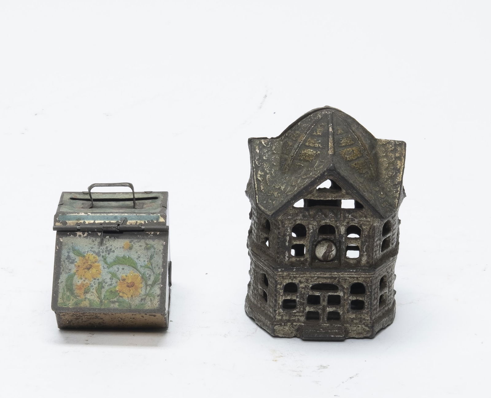 Two Story Six Sided Building & Coal Scuttle Banks (1 of 4)