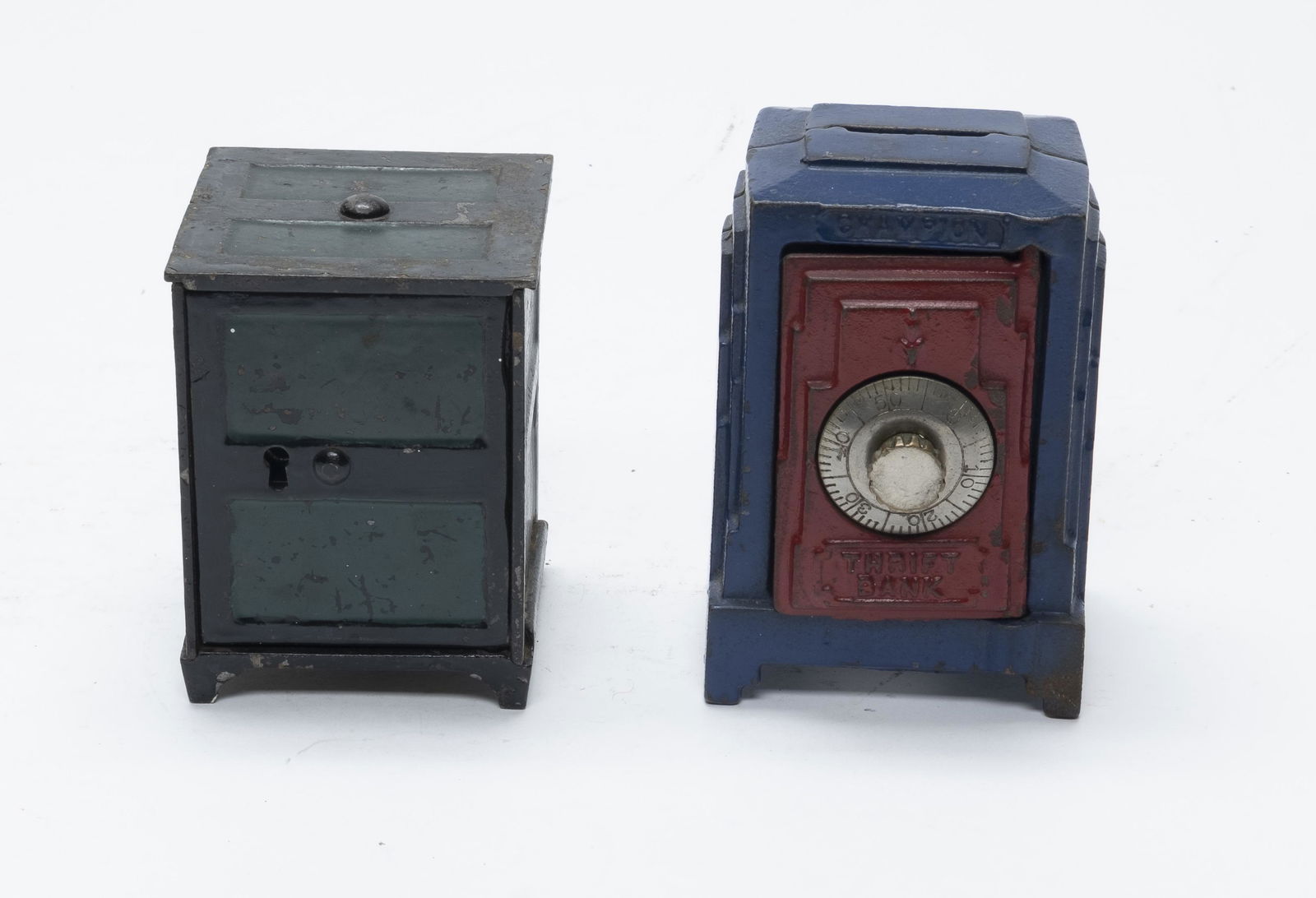 Two Cast Iron Safe Banks (1 of 4)